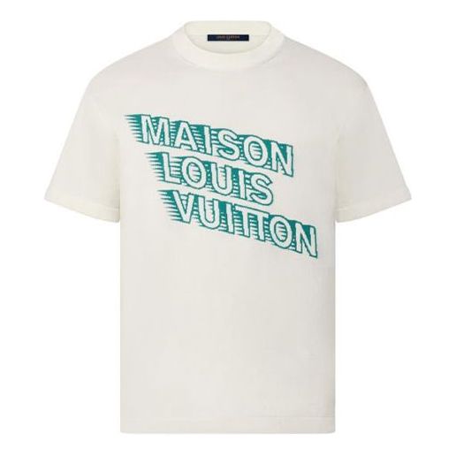 Тениска Louis Vuitton FW21 Maison Logo T-Shirt Бяло | 1A99ZS