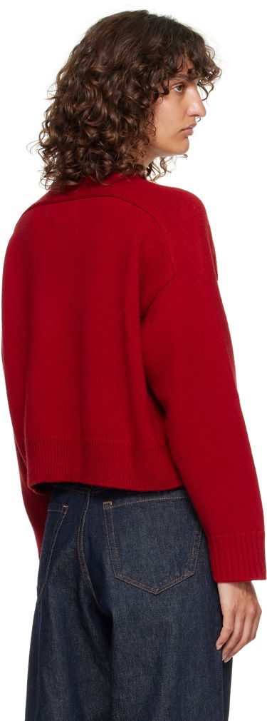 Пуловер Loulou de Saison Loulou de Saison Bruzzi LDS Boxy Cashmere Sweater Червено | BRUZZI LDS, 2