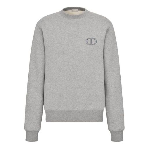 Пуловер Dior Dior SS21 Embroidered Logo Sweatshirt Сиво | 113J699A0531-C888