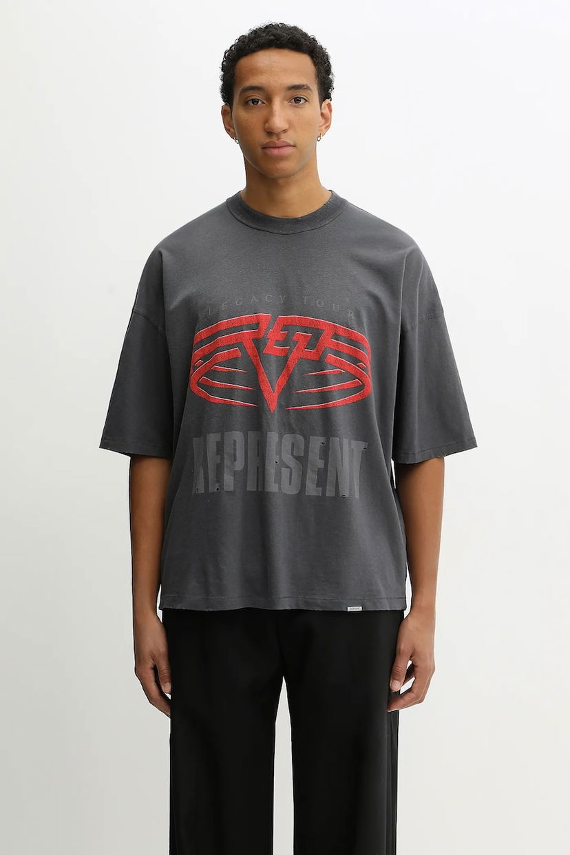 Тениска Represent Clo Reversible Living Legacy Falcon T-Shirt Сиво | MLM100679