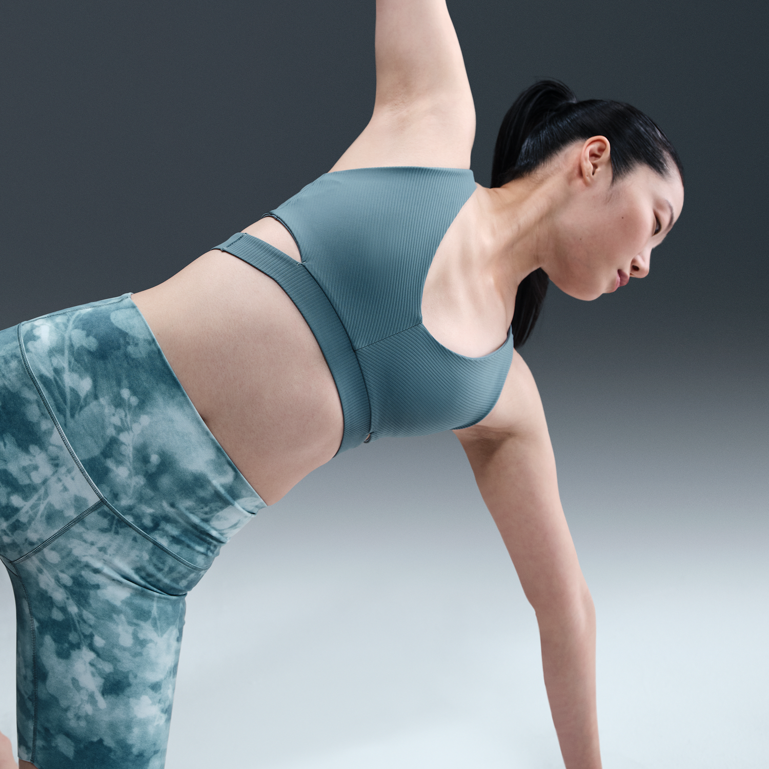 Сутиен Nike Nike Zenvy Light-Support Ribbed Sports Bra Зелено | HF5378-006, 1