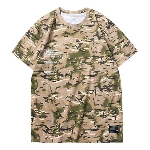 Тениска Vans Alphabet Camouflage Short Sleeve T-Shirt Бежово | VN0A4MLXW09, 0