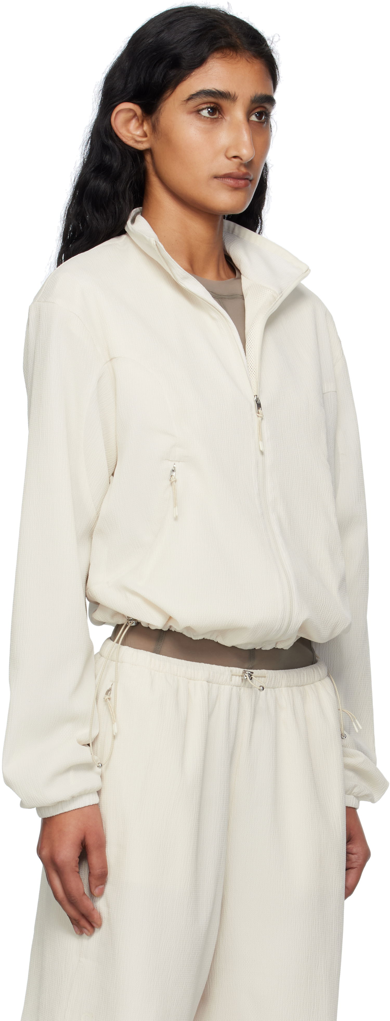 Яке On Running Zendaya Edition Cropped Track Jacket Бяло | 1WF31103504, 1