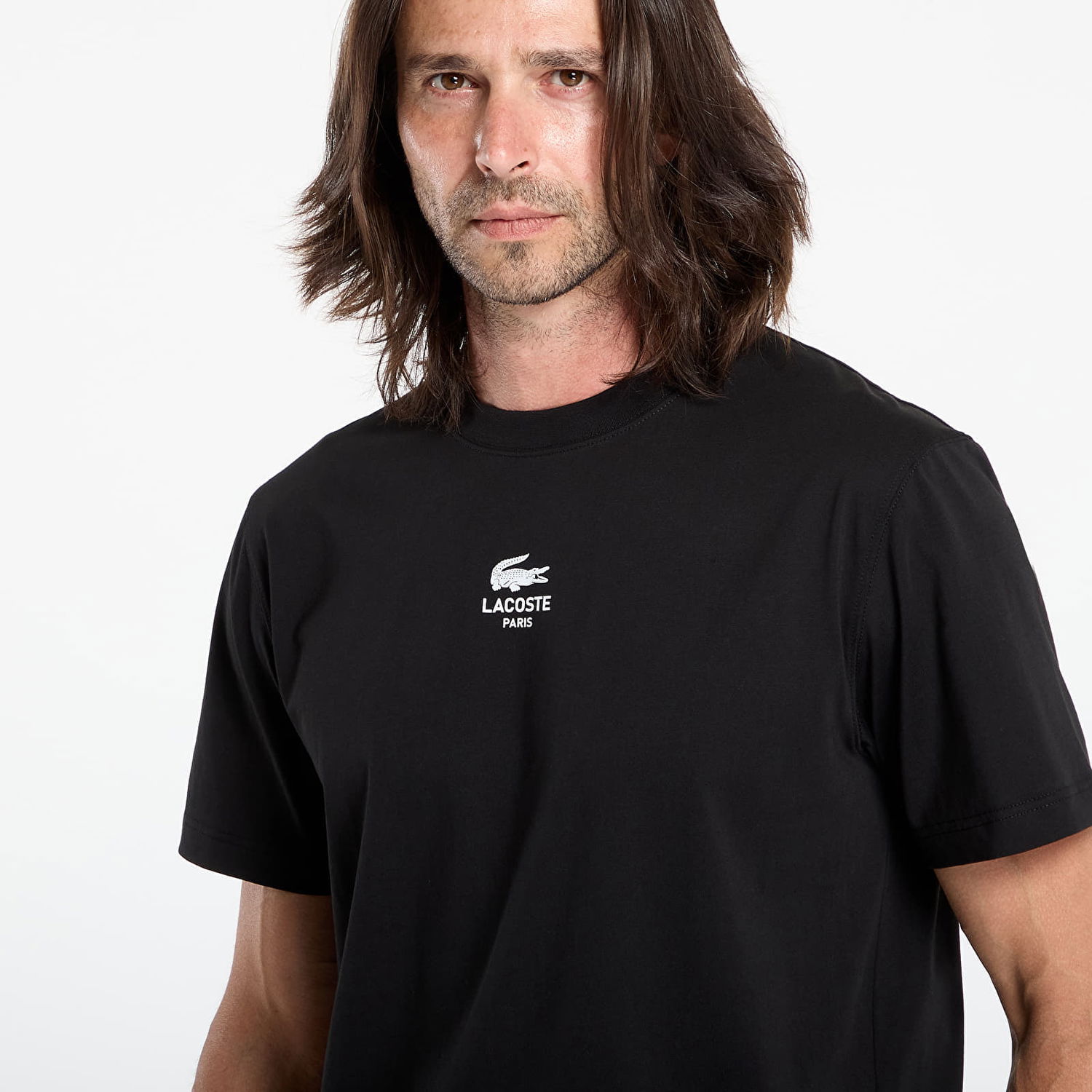 Тениска Lacoste T-Shirt Paris Черно | TH2739 031, 1