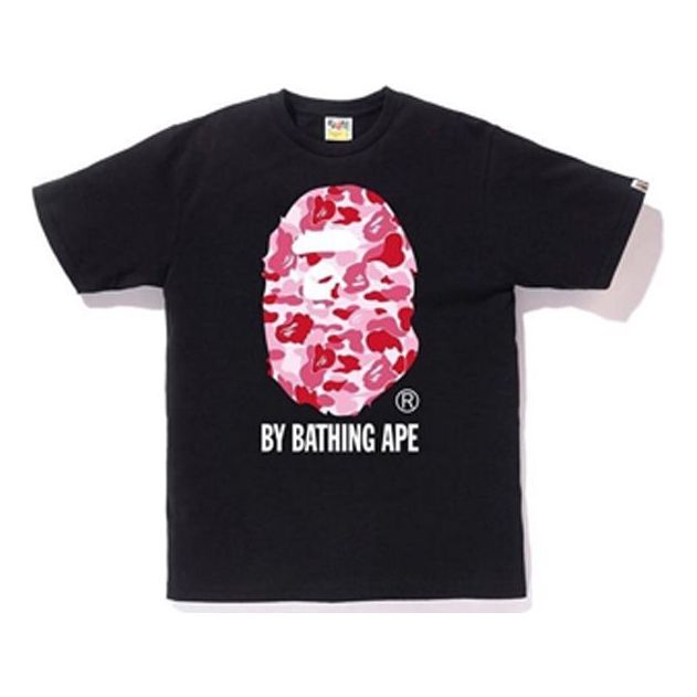 Тениска BAPE A Bathing Ape Camouflage Ape Head Logo Tee Черно | BAPE19SS-005