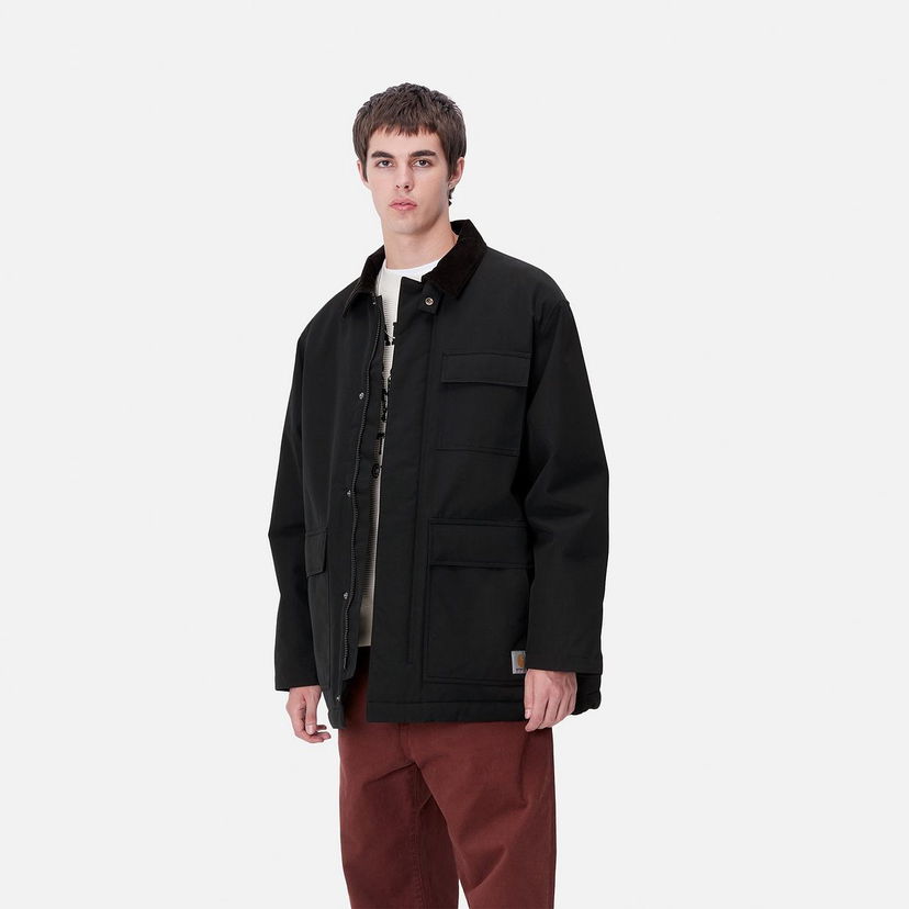 Парка Carhartt WIP Men's Black Chore Coat Черно | I033870_7