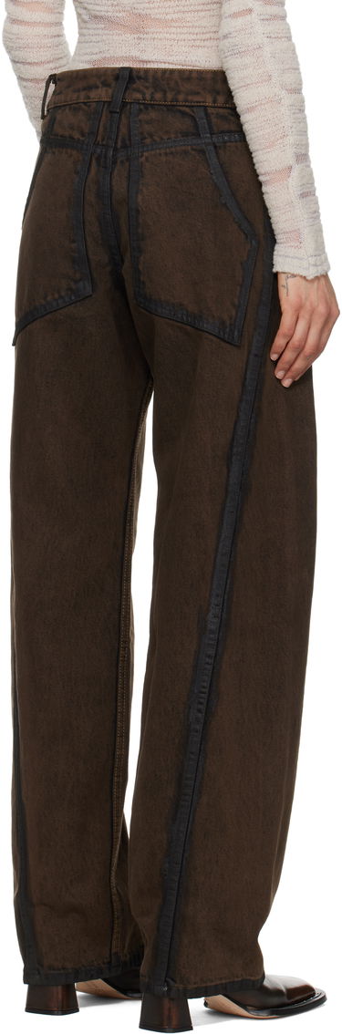 Дънки Eckhaus Latta Eckhaus Latta Bend Jeans Кафяво | 1225-EL-PS25-O -, 2