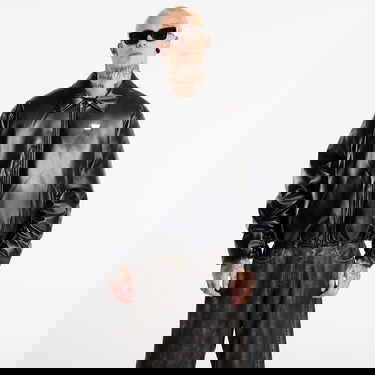 Яке бомбър MISBHV Faux Leather Puffer Bomber Jacket Black Черно | 251M427, 0