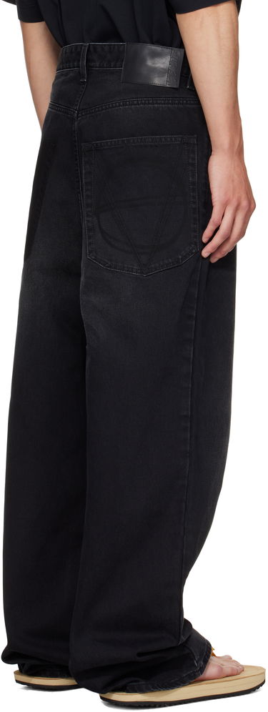 Дънки VETEMENTS Vetements Anarchy Reworked Wide-Leg Jeans Черно | UH76DP110B2, 2