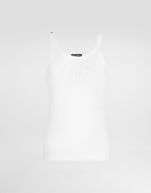 Dolce & Gabbana Slim-Fit Embroidered Singlet