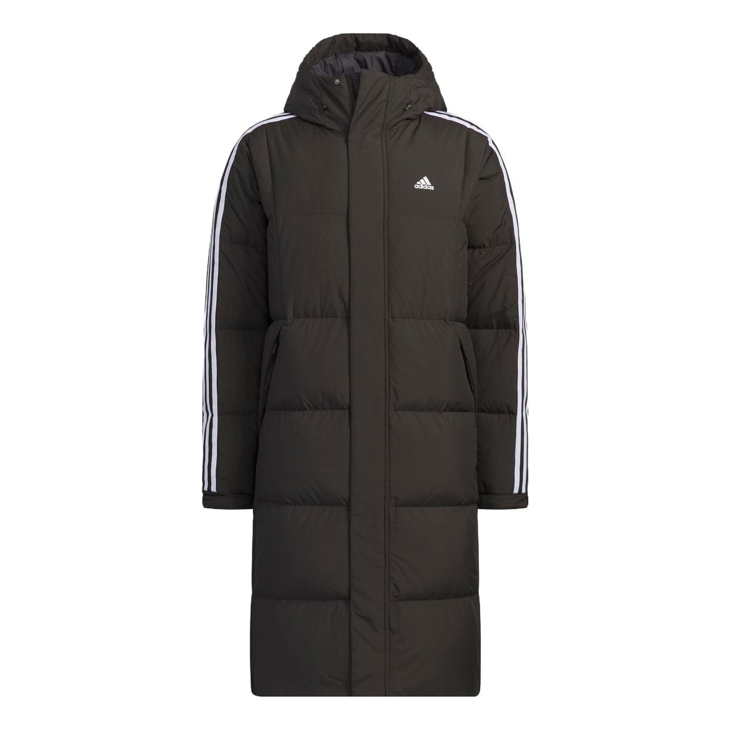 Пухо яке adidas Originals 3-Stripes Long Down Jacket Черно | IT8714, 0