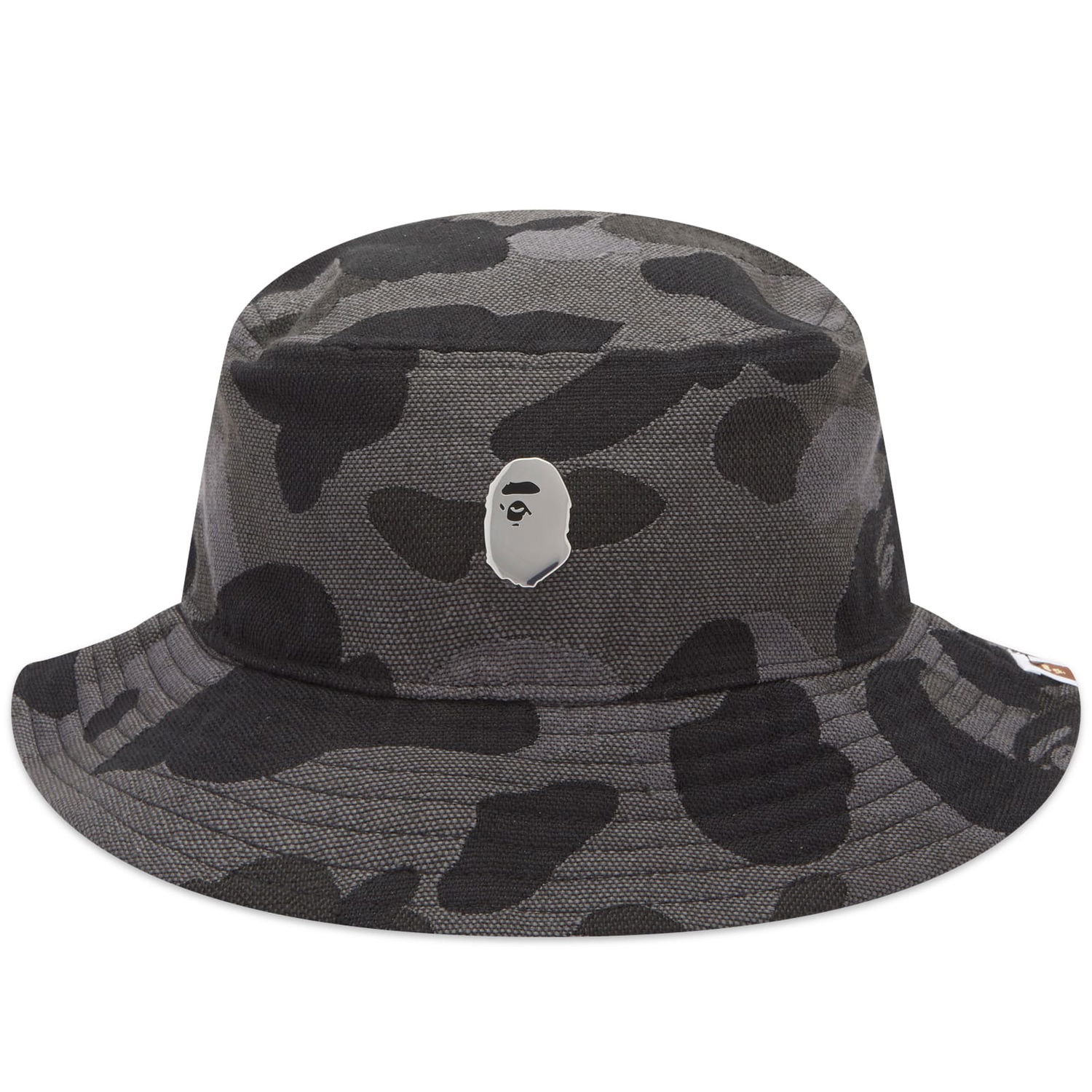 Шапка BAPE A Bathing Ape One Point Metal Pin Bucket Hat Черно | 001HTK301302M-BLK, 0
