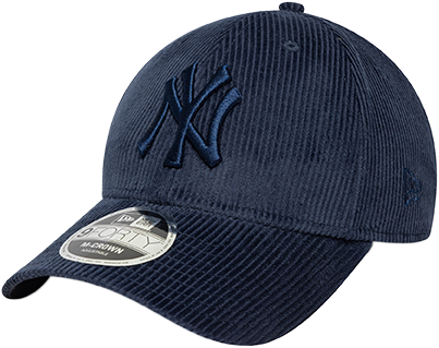 Шапка с козирка New Era New York Yankees MLB 9Forty Corduroy Baseball Cap Тъмно синьо | 60758926-410, 0