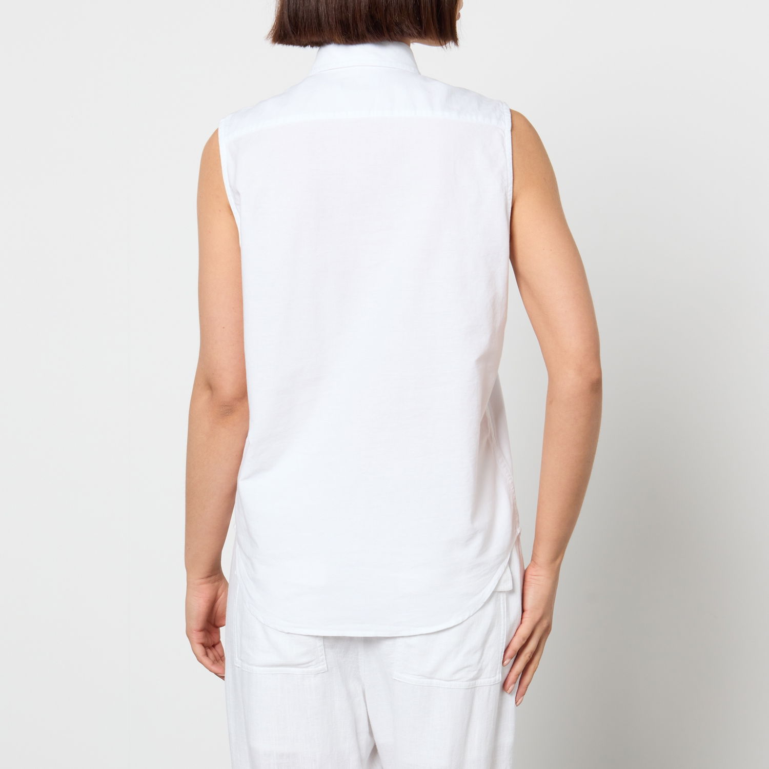 Панталони Polo by Ralph Lauren Ralph Lauren Sleeveless Cotton Canvas Shirt Бяло | 211906520001, 1