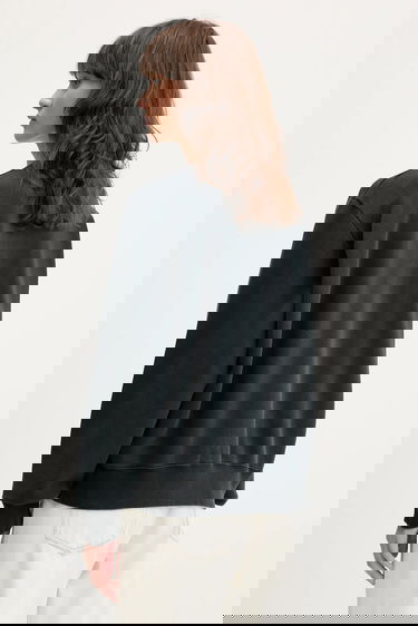 Суитчър Maison Margiela MM6 Maison Margiela Graphic Print Crew Neck Sweatshirt Черно | S62GU0139.M25004.900, 2