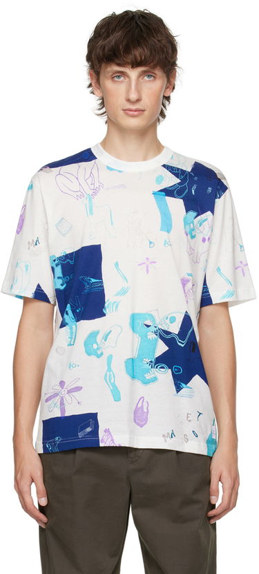 Тениска Paul Smith PS Paul Smith Mag Obsessions Graphic T-Shirt Бяло | M2R-220X-L21855, 0