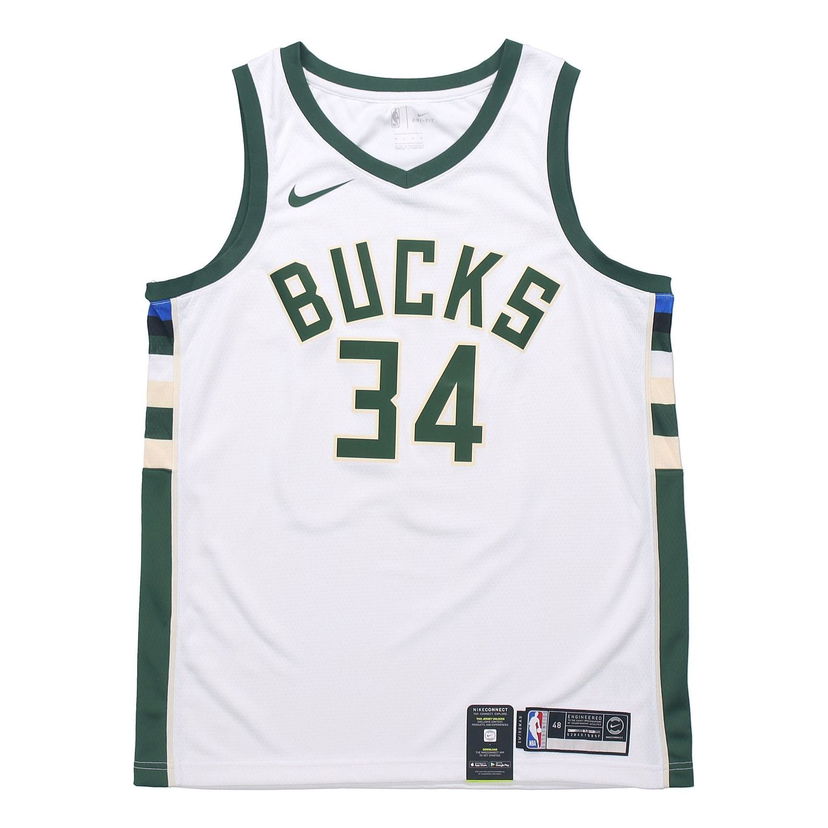 Фланелка Nike Giannis Antetokounmpo Association Edition Swingman Basketball Jersey Бяло | 864429-100
