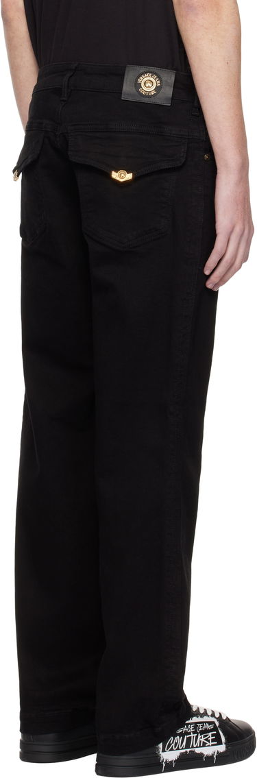 Дънки Versace Black 5-Pocket Jeans Черно | E77GAB501_ECDW00, 2