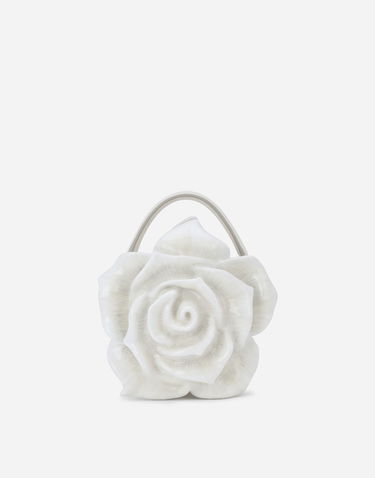 Дамска чанта Dolce & Gabbana Dolce & Gabbana Dolce Box Bag with Rose Design Бяло | BB7246AY98889642, 3