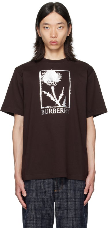 Тениска Burberry Burberry Foil Graphic T-Shirt Кафяво | 8116887, 0
