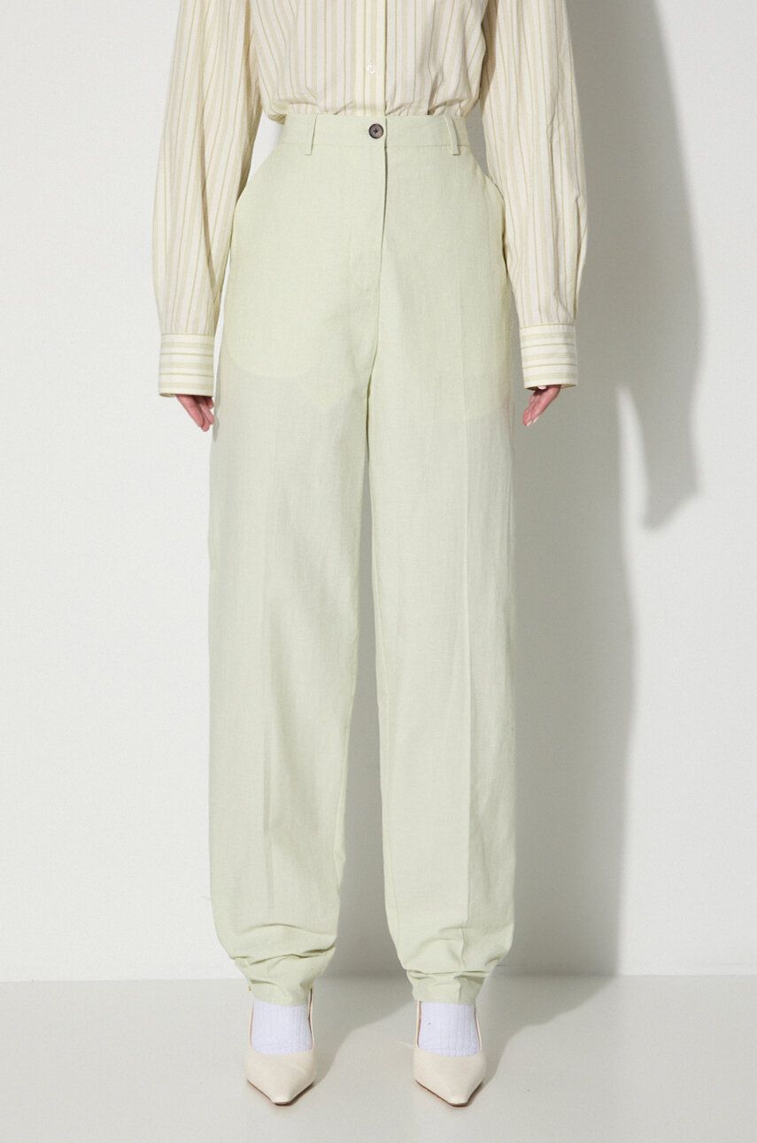 Панталони WOOD WOOD High Waist Trousers Зелено | 12211600.5291, 0