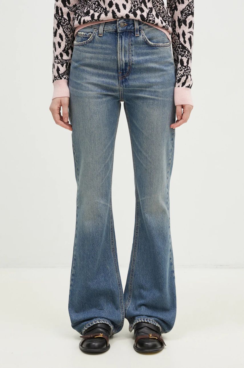 Дънки Fiorucci Fiorucci Flared Medium Waist Jeans Синьо | U01FPDJE083DN01DN02, 0