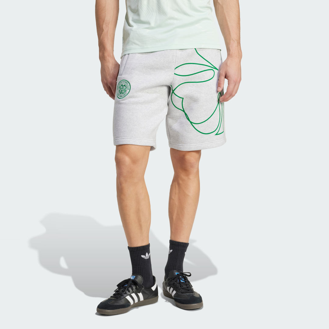 Къси панталони adidas Performance Celtic FC St. Patrick's Day Shorts Сиво | JF2837, 0