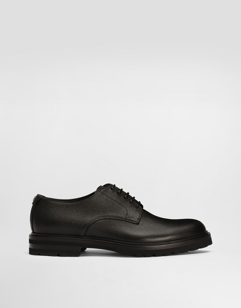Аксесоари Dolce & Gabbana Dolce & Gabbana Grainy Calfskin Derby Shoes 41.5 Черно | A10852A9P4580999