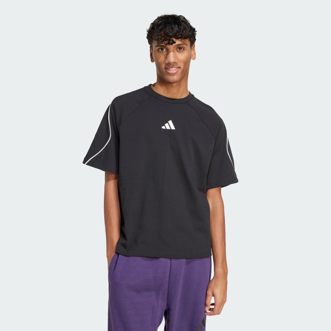 Тениска adidas Performance Stadium Piped Short Sleeve T-Shirt Черно | JN1824, 0
