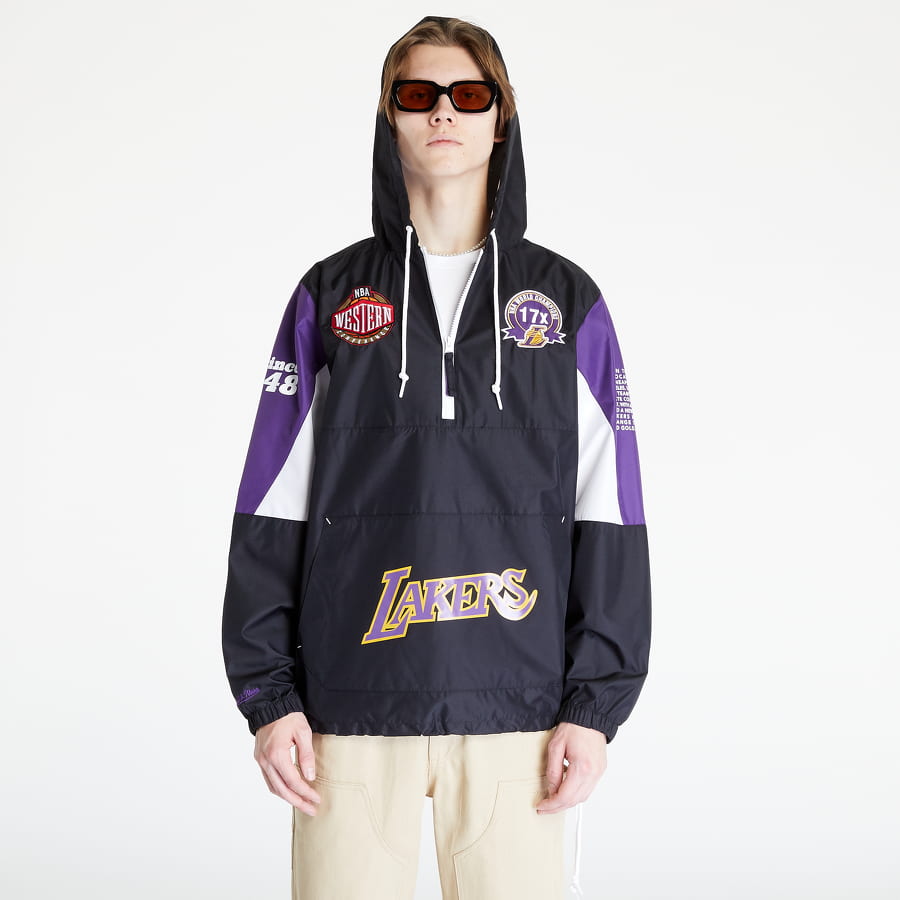 Ветровка Mitchell & Ness Team Origins Pullover Anorak Черно | OJPO5033-LALYYPPPBLCK, 0