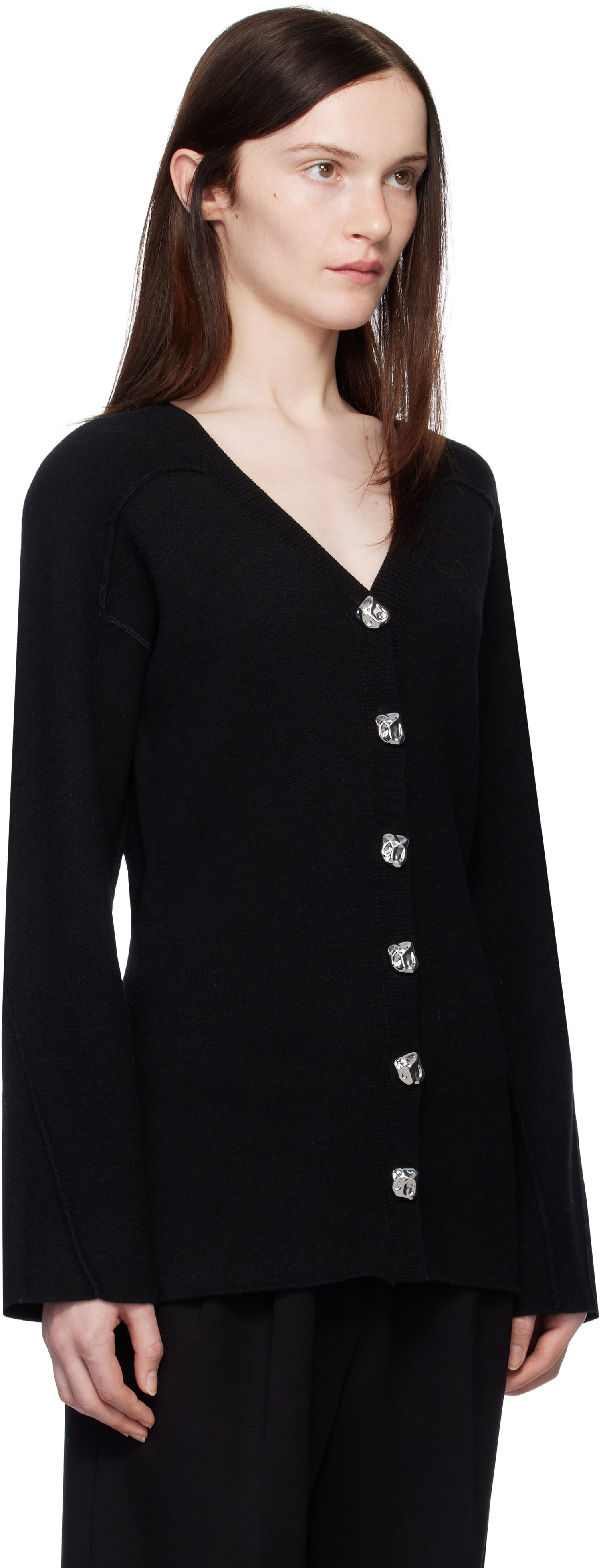 Пуловер rag & bone rag & bone Bridget V-Neck Cardigan Черно | WAS24H012MM12, 1