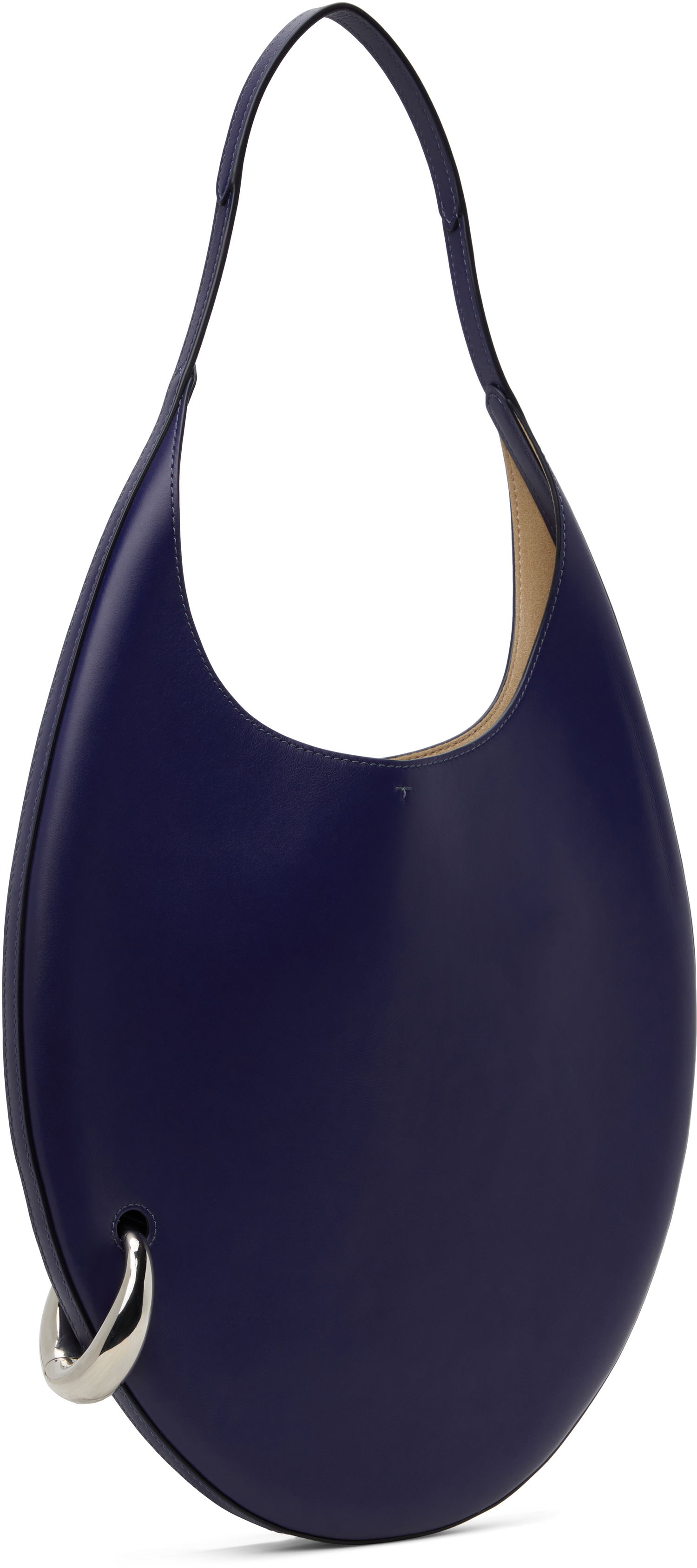 Дамска чанта Tory Burch Tory Burch Pierced Shoulder Bag Тъмно синьо | 173350-400, 1