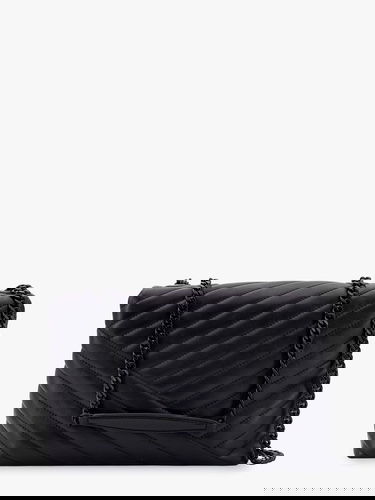 Дамска чанта Tory Burch Kira Chevron Quilted Leather Shoulder Bag Черно | 90857003, 1