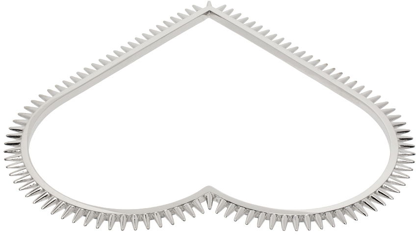 Гривна We11done We11done Spike Heart Arm Cuff Металик | WD-AJ1-23-533-U-SV, 1