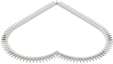 Гривна We11done We11done Spike Heart Arm Cuff Металик | WD-AJ1-23-533-U-SV, 1