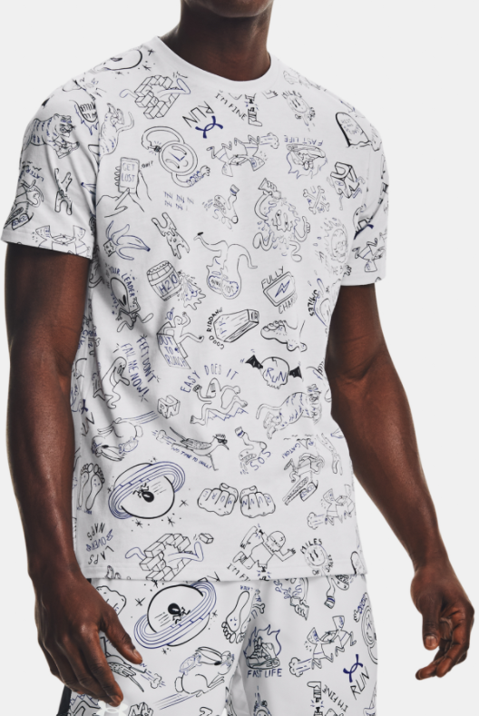 Тениска Under Armour Graphic T-shirt Run Ur Face Off Print Многоцветен | 1361484-014