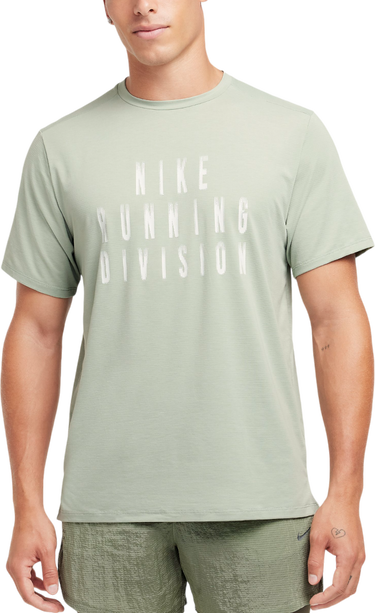 Тениска Nike T-Shirt Rise 365 Run Division	  with_print  short_sleeve Зелено | fz1129-370, 0