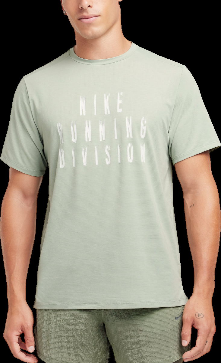 Тениска Nike T-Shirt Rise 365 Run Division	  with_print  short_sleeve Зелено | fz1129-370