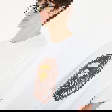 Тениска BAPE BAPE® x FOOTSHOP - Scribble Ape Tee UNISEX White Бяло | 001TEL721324MWHT, 2