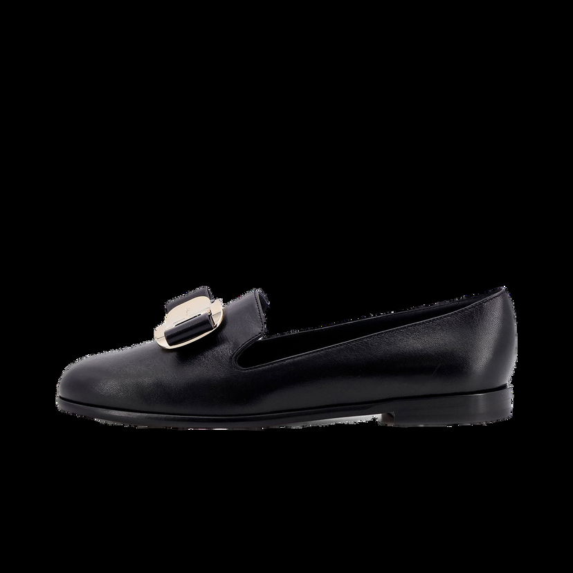 Кецове и обувки FERRAGAMO Black Leather Loafers Черно | 01H522779200NERO