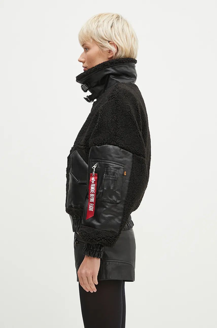 Яке бомбър Alpha Industries Teddy Bomber Jacket Черно | 148001, 1