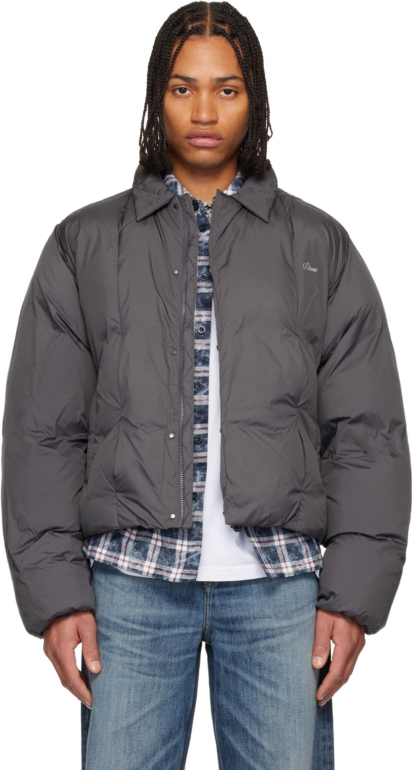 Пухо яке Dime Pleated Puffer Jacket Сиво | DIMEHO252CHR