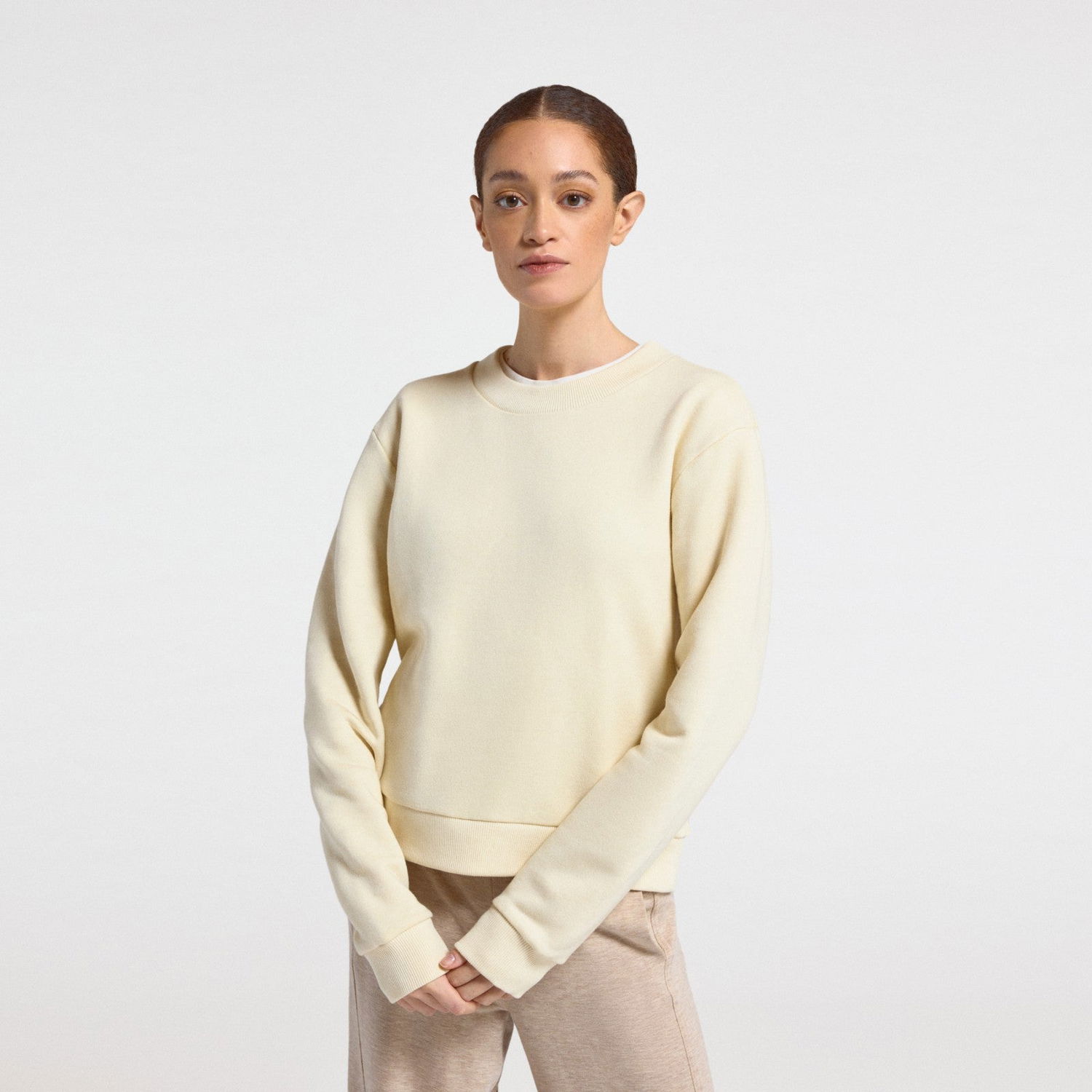 Суитчър Allbirds Merino Blend Sweatshirt Бежово | A11217W, 0