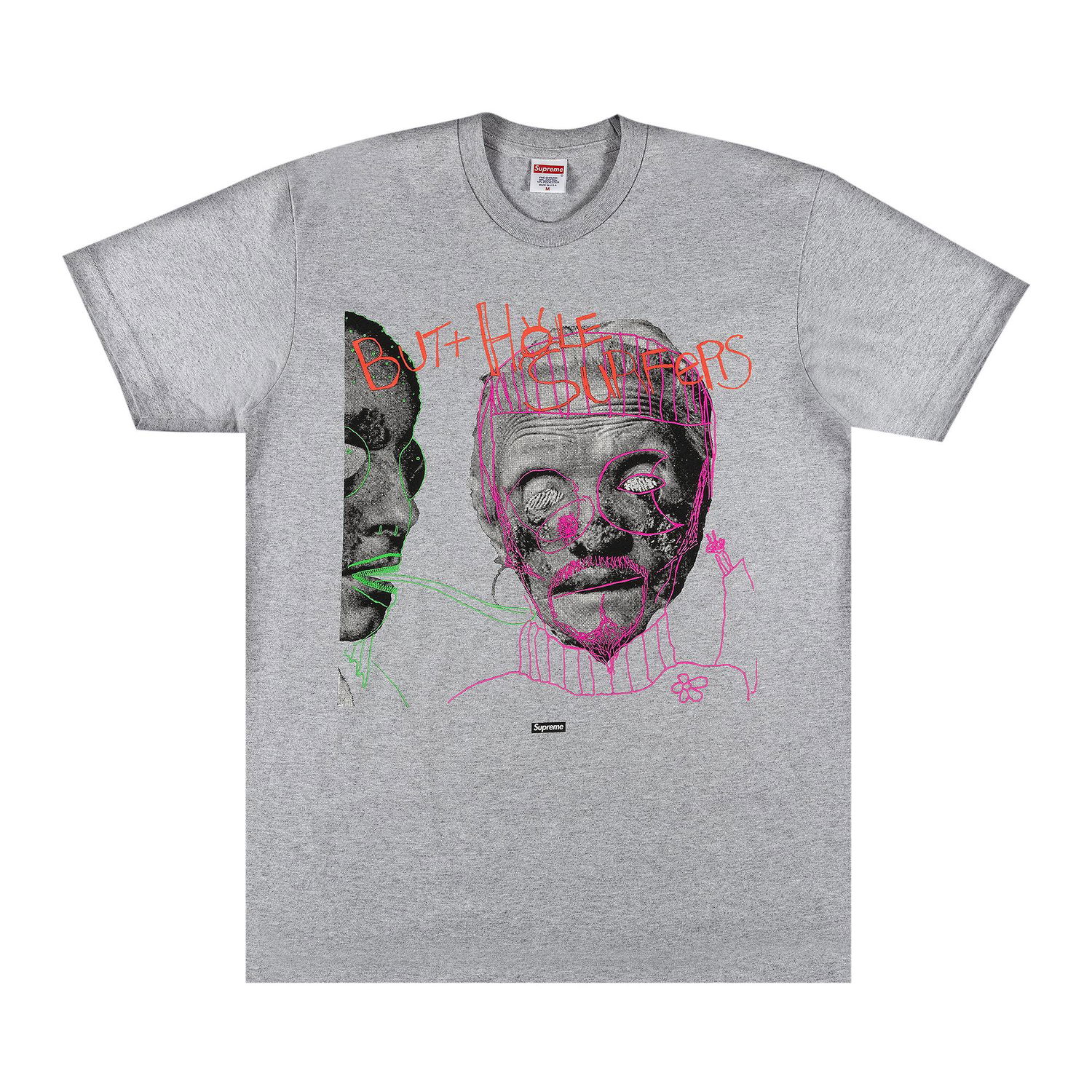 Тениска Supreme Butthole Surfers x Psychic Tee Сиво | SS21T61 HEATHER GREY, 1