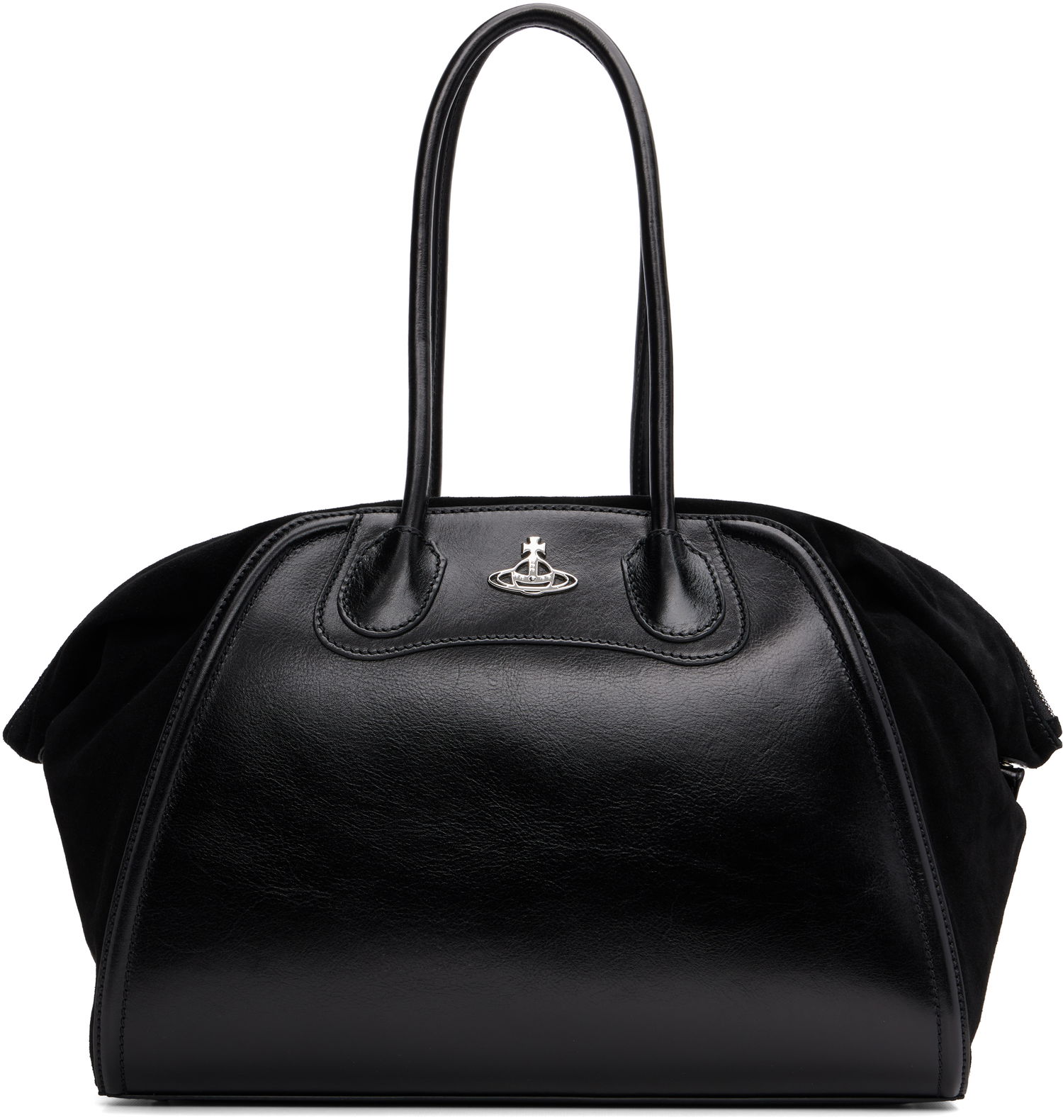 Голяма пазарска чанта Vivienne Westwood Vivienne Westwood Shirley Holdall Tote Черно | 4701000CW-C006J-, 0