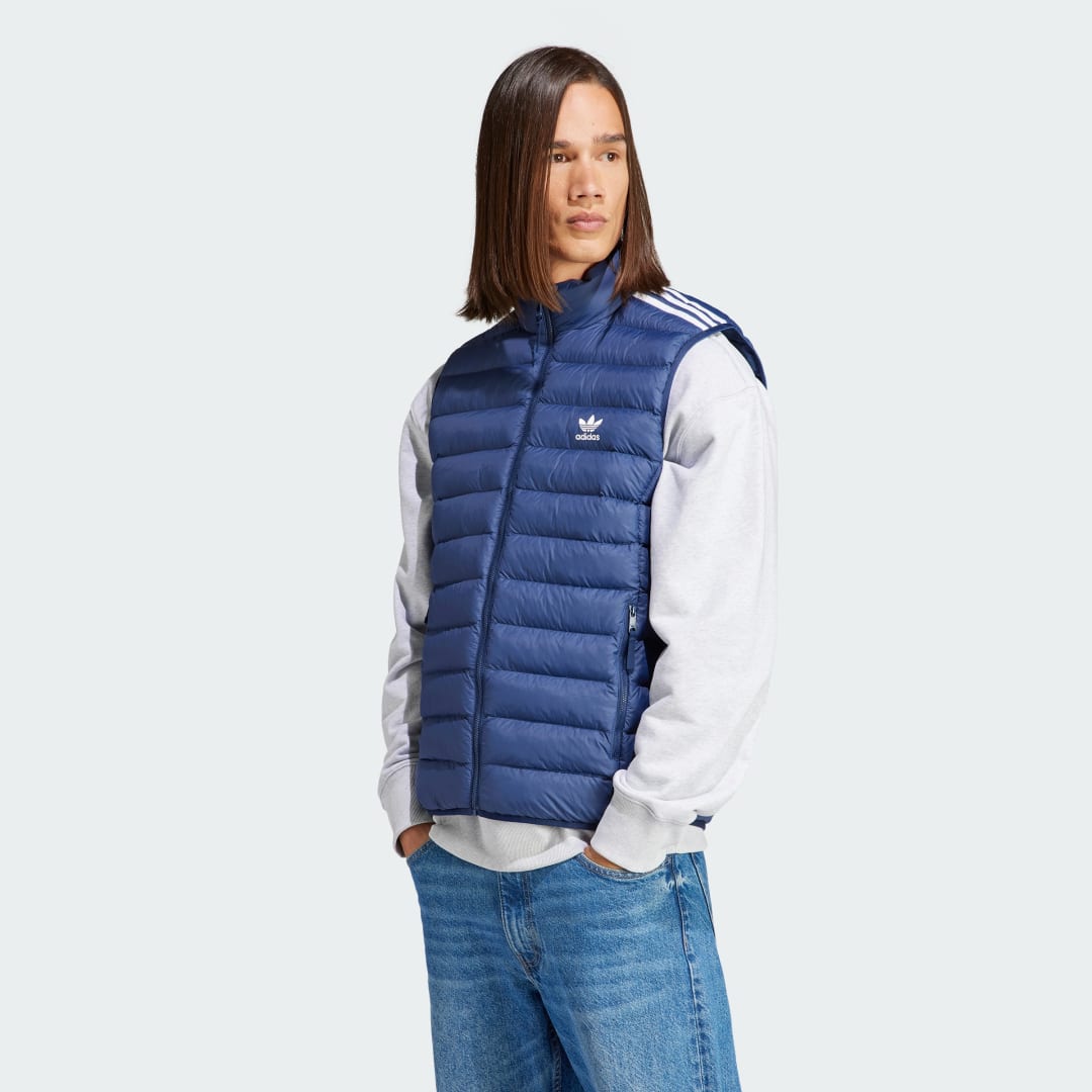 Жилетка adidas Originals Padded Stand-Up Collar Puffer Тъмно синьо | IL2577, 0