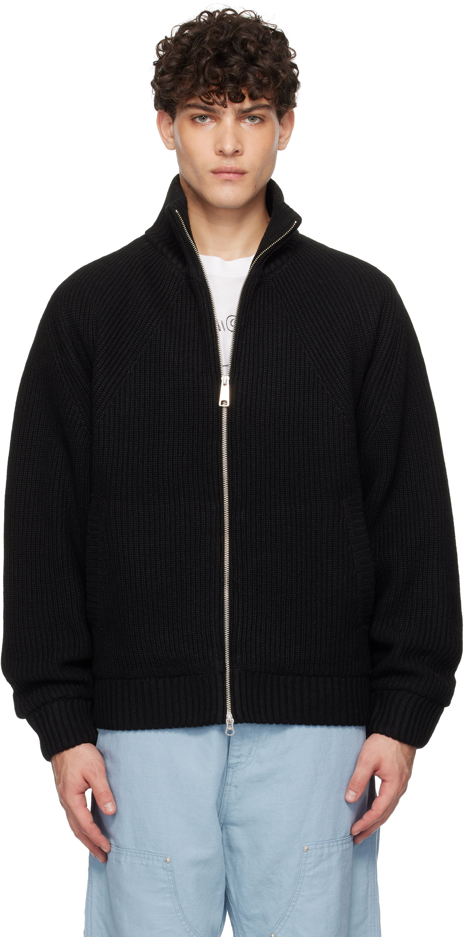 Пуловер Carhartt WIP Black Banley Knit Jacket Черно | I033902, 0