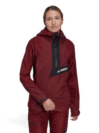 Ветровка adidas Performance Terrex Techrock Primeknit RAIN.RDY Windbreaker Бургунди | HE2295