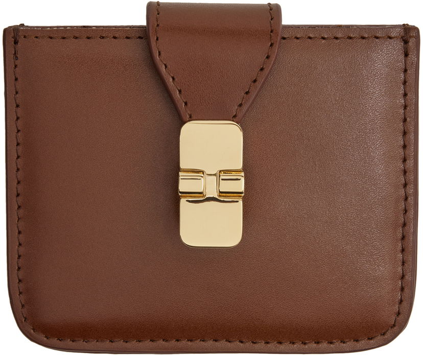 Портфейл A.P.C. Brown Grace Accordéon Card Holder Кафяво | PXBMW-F63604