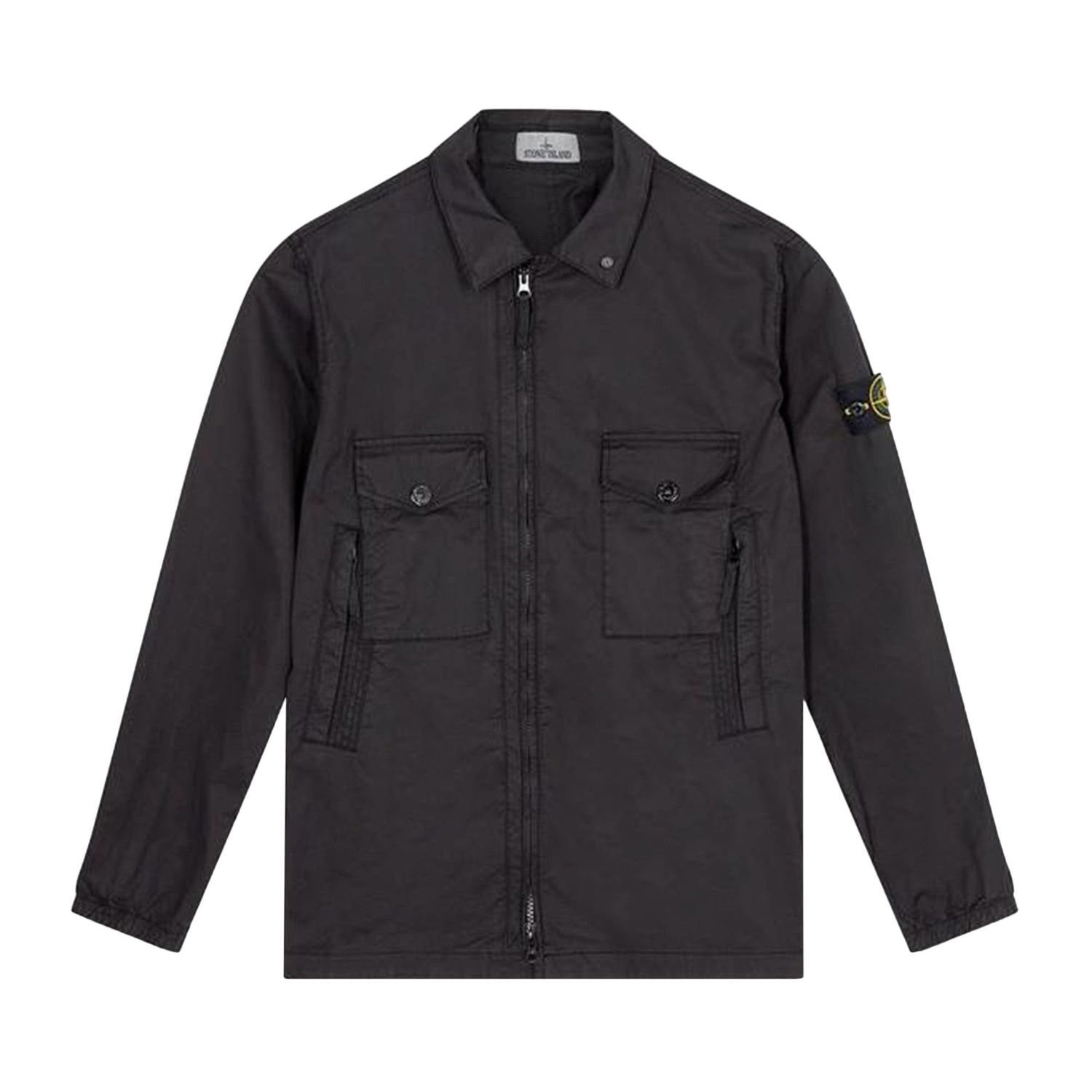 Риза Stone Island Cotton Overshirt Черно | 751510610 V0029, 1